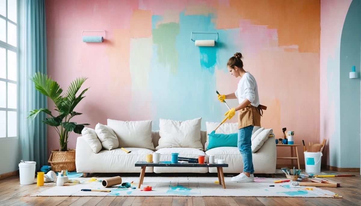 Az Maliyetli Duvar Boyama Teknikleri ile Evinizi Yenileyin